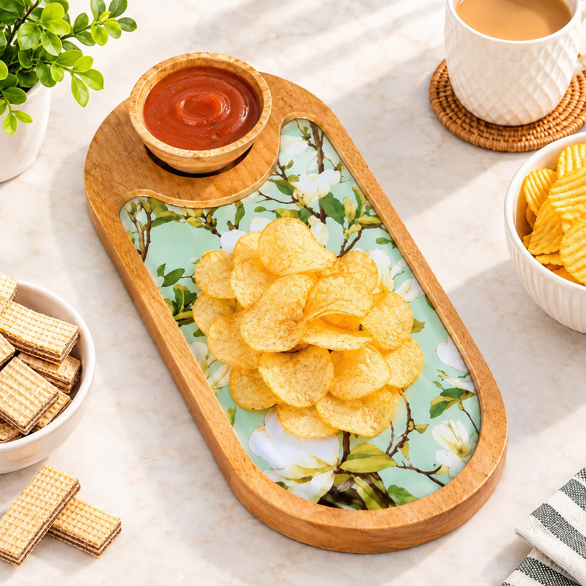 Oval Platter With Bowl