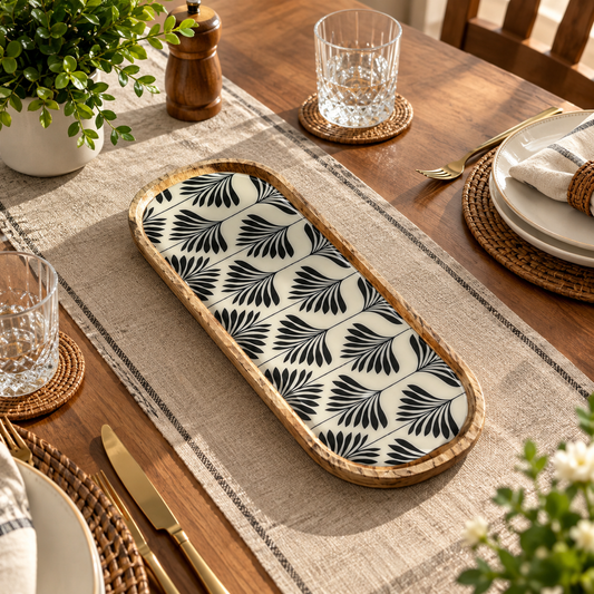 Black Leaf Nile Platter