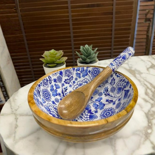 Portuguse Bloom  Epoxy Bowl