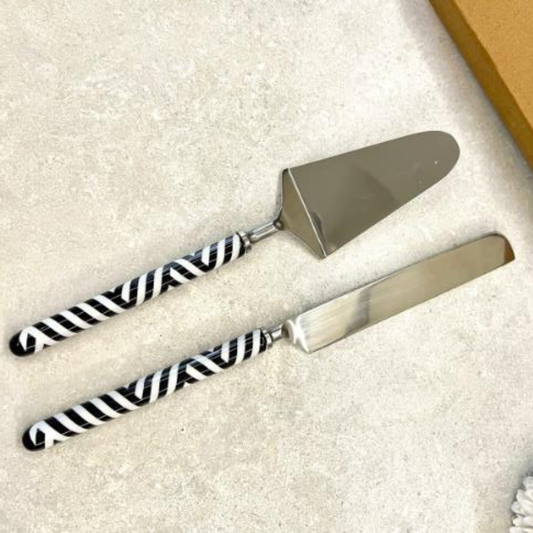 Monochrome  Cake set of 2