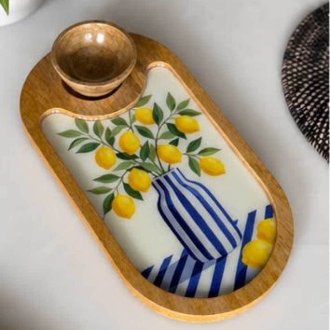 Oval Platter With Bowl