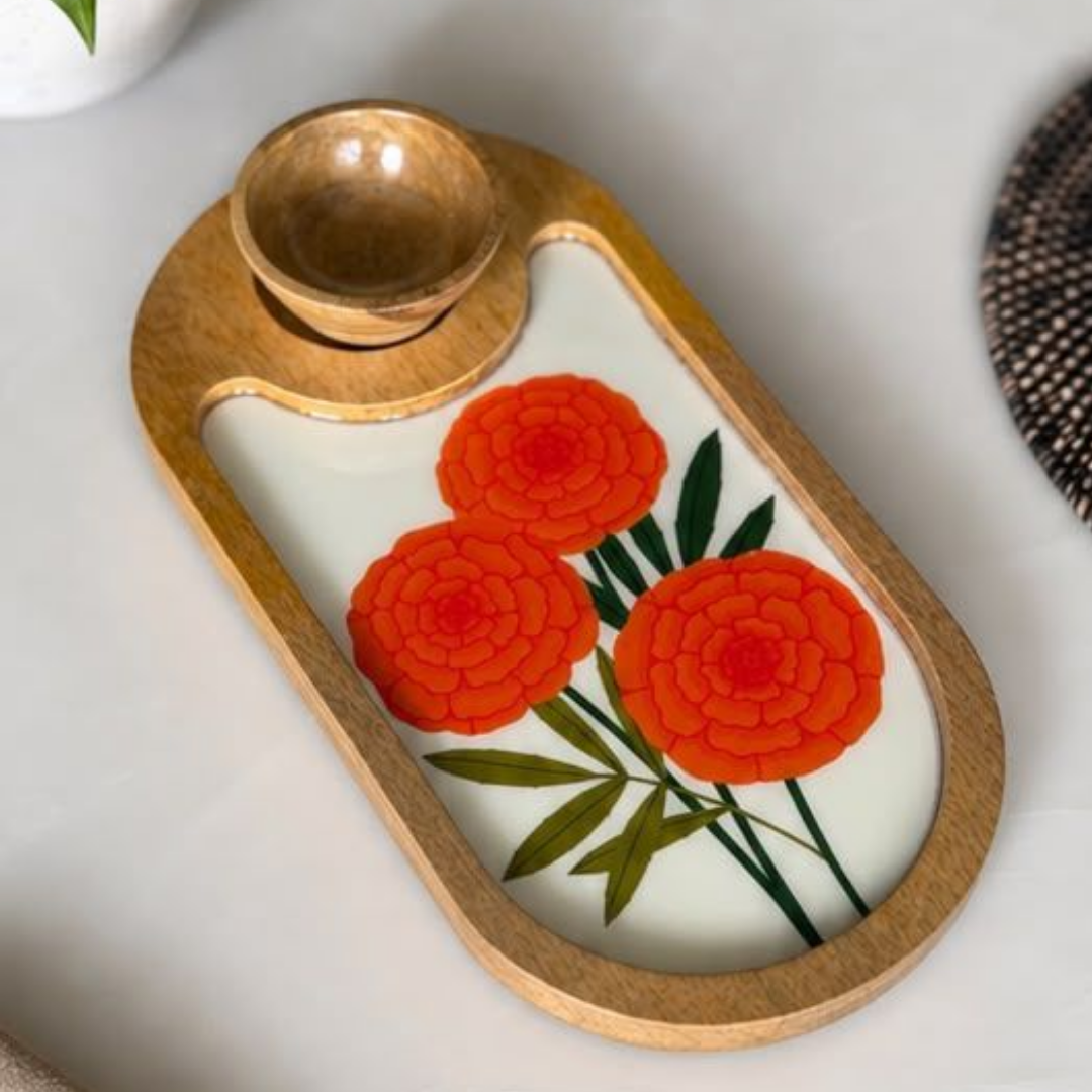 Oval Platter With Bowl