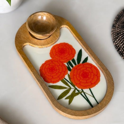 Oval Platter With Bowl