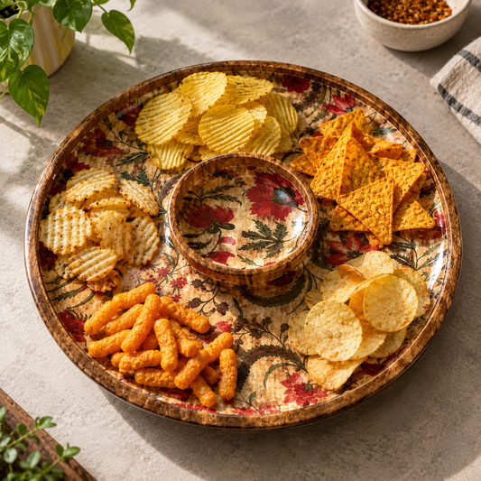 Textile Chip and Dip Platter