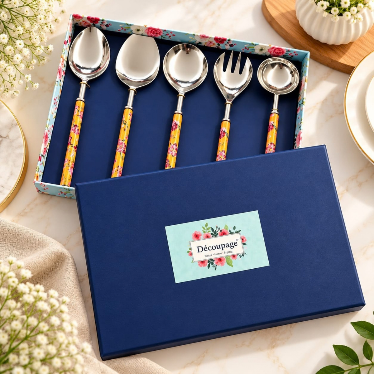 Mustard Meadow Cutlery set of 5