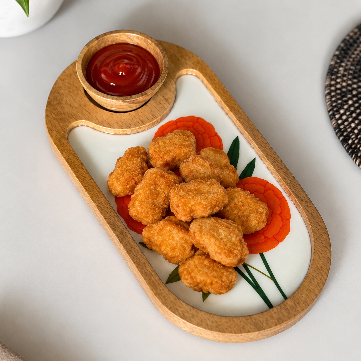Oval Platter With Bowl