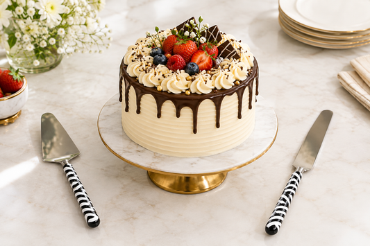 Monochrome  Cake set of 2