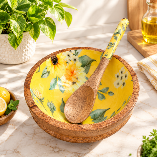Sunflower  Epoxy Bowl
